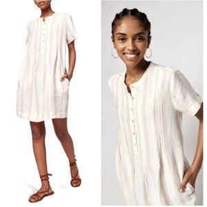 FAHERTY Women's Gemina Organic Cotton Striped Mini
Dress